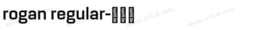 rogan regular字体转换